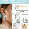 40Pcs 2 Colors Brass Stud Earring Findings KK-BBC0013-22A-2