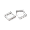 Brass Micro Pave Cubic Zirconia Hoop Earrings EJEW-P259-08P-2