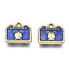 Rack Plating Alloy Enamel Charms ENAM-N056-006-RS-1