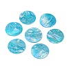 AB Color Plated Capiz Shell Pendants SSHEL-T008-01B-3