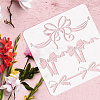 PET Hollow Out Drawing Painting Stencils DIY-WH0391-0198-3