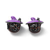 Halloween Rack Plating Brass Enamel European Beads KK-M280-01B-1