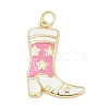 Brass Enamel Pendants KK-G522-50G-02A-1