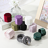 Velvet Cover Plastic Couple Ring Box VBOX-WH20003-001J-7