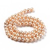 Natural Cultured Freshwater Pearl Beads Strands PEAR-L033-08B-01-3