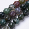 Natural Indian Agate Beads Strands G-S281-23-6mm-1