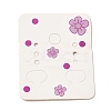 50Pcs Rectangle Paper Flower Print Earring Display Cards X1-CDIS-M008-01C-1