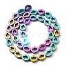 Electroplated Synthetic Non-magnetic Hematite Beads Strands G-L613-Z01-02B-2