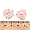 Alloy Enamel Pendants ENAM-T024-23B-G-3