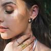 Vintage Flower Stud Earrings for Women JE1095C-7