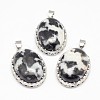 Natural Zebra Jasper Pendants X-G-D851-39-1