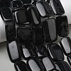Natural Black Stone Beads Strands G-L650-C01-01-1