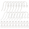 16Pcs 2 Styles 925 Sterling Silver Earring Hooks STER-ME0001-23-1