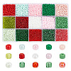 15 Colors Glass Seed Beads SEED-HY0001-15B-1