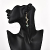 Natural Green Aventurine Earrings Dangle Earrings EJEW-TA00653-03-3