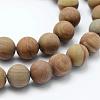 Natural Wood Lace Stone Wooden Jasper Beads Strands G-F518-21-10mm-3