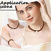 2Pcs 2 Styles Alloy Rectangle PU Leather Layered Cord Choker Necklaces for Women NJEW-CL0001-34A-7
