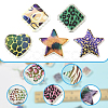30Pcs Rainbow Iridescent Printed Opaque Acrylic Beads OACR-FS0002-58A-01-2