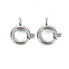Non-Tarnish 304 Stainless Steel Spring Ring Clasps STAS-N095-049P-1