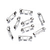 Tarnish Resistant 201 Stainless Steel Brooch Pin Back Safety Catch Bar Pins STAS-S117-021B-1