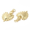 Eco-Friendly Rack Plating Brass Pendants X-KK-R143-17G-3