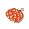 Thanksgiving Day Golden Tone Alloy Enamel Pendants ENAM-M002-02Q-G-2