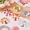 6Pcs Silicone Wine Glass Charms HJEW-SC00131-3
