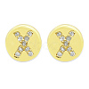 Brass Micro Pave Clear Cubic Zirconia Beads KK-T030-LA843-XX3-1