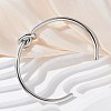 304 Stainless Steel Cuff Bangles for Women BJEW-C088-04P-1