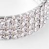 4 Row stretch Rhinestone Bracelet B115-4-3