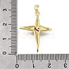 Brass Pave Cubic Zirconia Pendants KK-U072-38G-4
