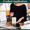 Stainless Steel Cambered Back Single Necklace Display Stands ODIS-WH0099-220C-5