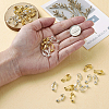 Brass Clip-on Earring Converters Findings KK-TA0007-21-6