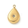 304 Stainless Steel Rhinestone Pendants STAS-I322-27G-03-2