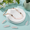 5Pcs Natural Rose Quartz Connector Charms G-BC0001-56B-4