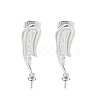 Brass Stud Earring Findings KK-M326-19P-1