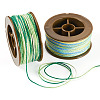 2 Rolls 2 Colors Segment Dyed Round Polyester Twisted Cords OCOR-TA0003-59A-3