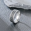201 Stainless Steel Cross Pattern Finger Rings for Men FS-WGDD078-12-2