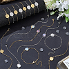 16Pcs 2 Colors 304 Stainless Steel Paperclip Chain Satellite Chain Bracelet Making BJEW-SP0001-32A-4