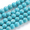 Synthetic Turquoise Beads Strands X-TURQ-S192-8mm-2-1