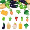 30Pcs 10 Styles Resin Pendants RESI-YW0004-20-1