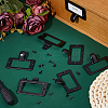 25Pcs Rectangle Zinc Alloy Label Frame Card Holder AJEW-FH0008-75C-4