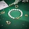 8Pcs 4 Style Brass Micro Pave Clear Cubic Zirconia Twister Clasps ZIRC-CA0001-09-4