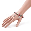 Glass Pearl Beaded Stretch Bracelet BJEW-TA00144-3