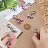 8Pcs 2 Colors Brass Bell Pet Pendant Decoration HJEW-FH00175-3