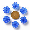 Transparent Frosted Acrylic Bead Caps MACR-S371-04A-751-3