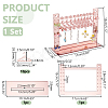 Coat Hanger Removable Acrylic Earring Displays EDIS-WH0041-02A-02-2