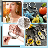 60Pcs 2 Colors Tibetan Style Alloy Linking Rings FIND-NB0006-13-5