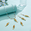 6Pcs Brass Pendants KK-BC00015-48B-4