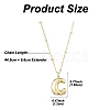 1Pc Initial Letter Brass Pendant Necklaces NJEW-YW0001-24C-2